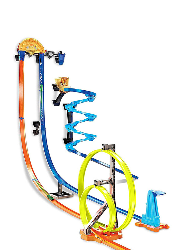 

Hot Wheels 50-inch High 3 Stunt Configurations Track Builder Vertical Launch Kit, Ages 6+