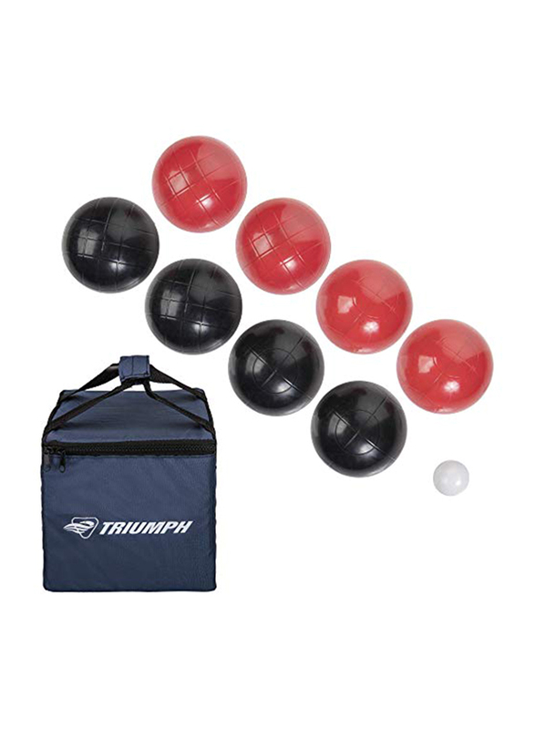 

Triumph Sports Classic Bocce Ball Set, Black/Red