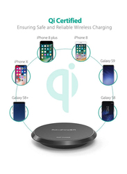 Rav Power Wireless Charging Pad, Qi Certified, with Micro USB Input, 10W, Black