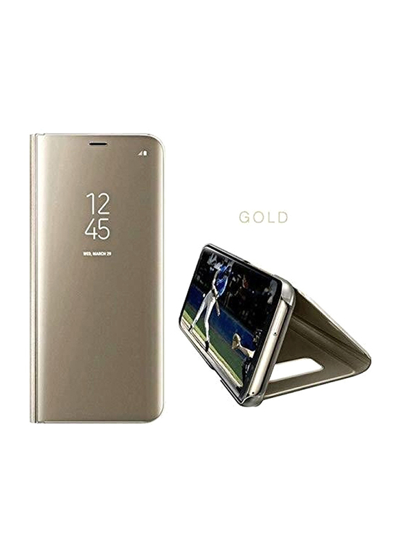 

Radjawali Samsung Galaxy S8 Polycarbonate Kickstand Mirror View Flip Case Cover, Gold