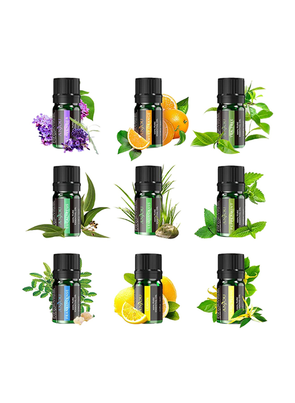 

Anjou Aromatherapy Essential Oil Set, 9 x 5ml