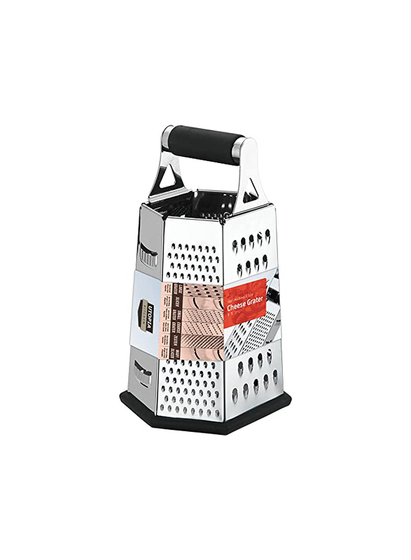 

Utopia 6 Sides Stainless Steel Kitchen Cheese Grater, Silver