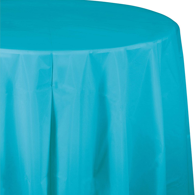 

Creative Converting 82-inch Plastic Party Table Cloth, 703552, Blue