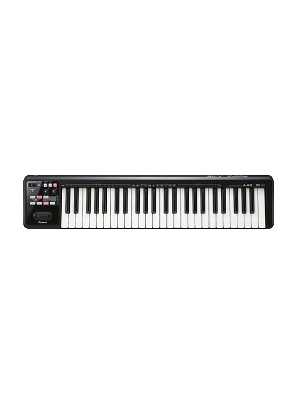 Roland A-49 MIDI Controller Keyboard, 49 Keys, Black