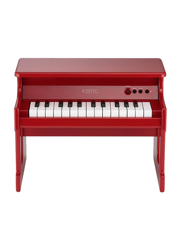 Korg Tiny Digital Toy Piano, 25 Keys, Red