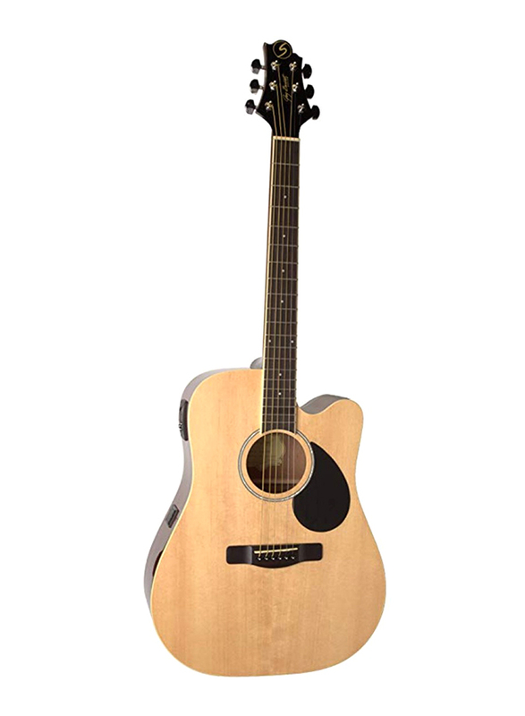 Samick D-2-CE Greg Bennett Design Acoustic Guitar, Rosewood Fingerboard, Natural Beige