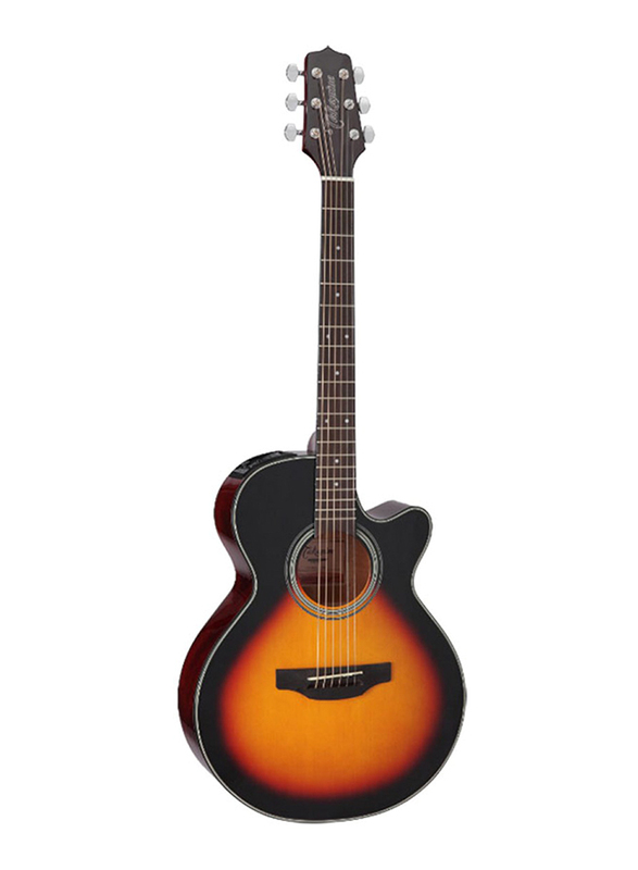 Takamine GF15CE Semi Acoustic Guitar, Rosewood Fingerboard, Sunburst Brown