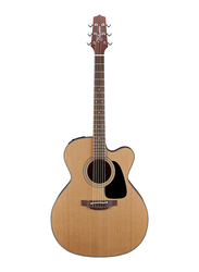 Takamine P1JC Jumbo Cutaway Acoustic Guitar with Case, Rosewood Fingerboard, Natural Beige