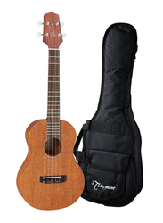 Takamine GUT1 Tenor Acoustic Electric Ukulele with Bag, Rosewood Fingerboard, Satin Natural/Black