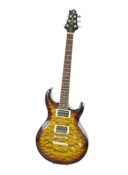 Samick UM-3 VS Greg Bennett Electric Guitar, Rosewood Fingerboard, Orange Sunburst