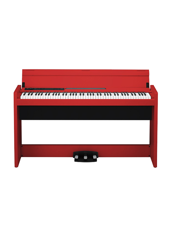 Korg LP-380-88 Digital Piano, 88 Keys, Red