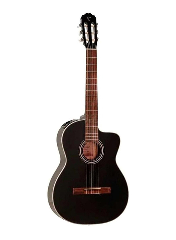 Takamine GC1CE-BLK Semi Classic Guitar, Laurel Fingerboard, Black