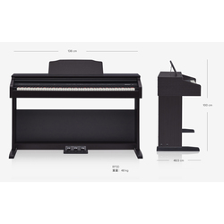 Roland RP30 Digital Piano, 88 Keys, Black