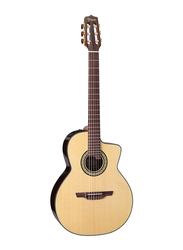 Takamine TC135SC Classical 24-Fret Cutaway Acoustic Guitar with Case, Rosewood Fingerboard, Beige