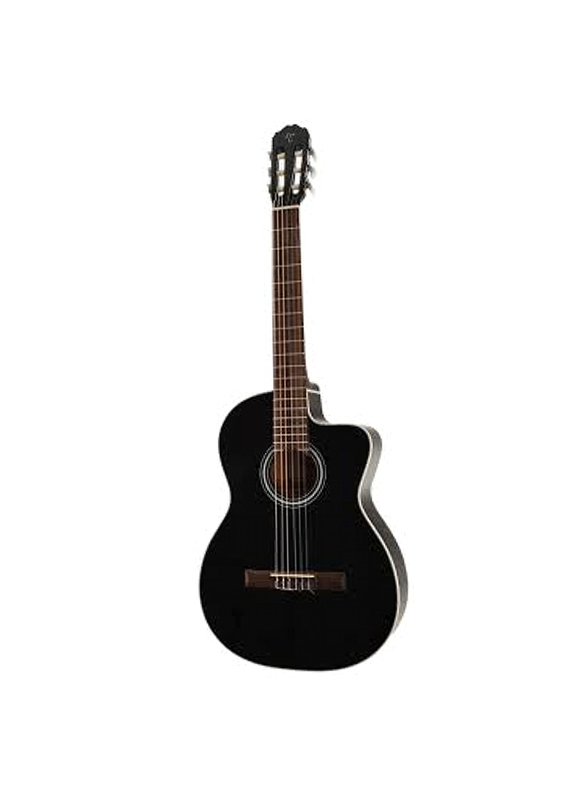 Takamine GC1CE-BLK Semi Classic Guitar, Laurel Fingerboard, Black