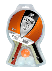 Sunflex Contest 40+ Table Tennis Racket and Balls Set, 20117, 5 Pieces, Multicolour