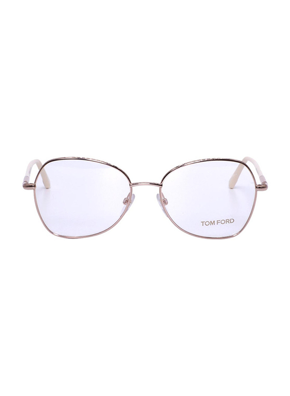 Tom Ford Full-Rim Butterfly Gold Eyeglasses Frame for Women, TF5248, 53/16/135
