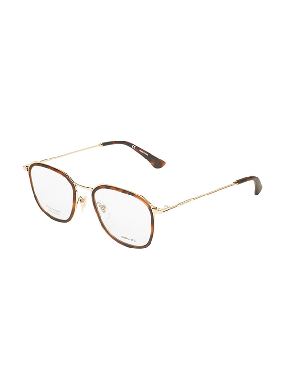 

Police Full-Rim Square Gold Unisex Eyeglasses Frame, VPL957, 51/19/145