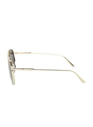 Tom Ford Full-Rim Aviator Gold Unisex Sunglasses, Brown Lens, TF691, 58/18/145