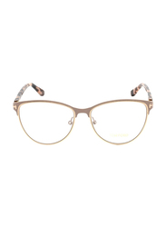 Tom Ford Full-Rim Cat Eye Gold/Havana Eyeglasses Frame for Women, TF5420, 52/16/135