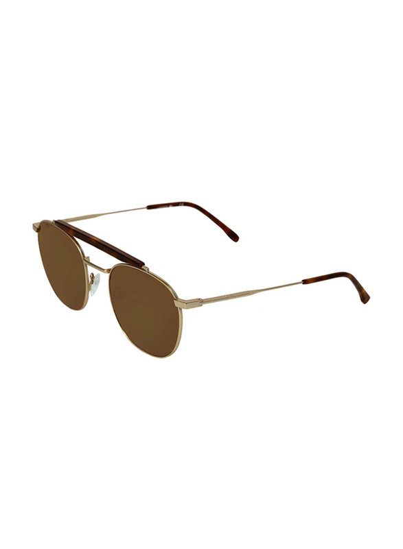 

Lacoste Full Rim Pilot Gold/Havana Sunglasses for Men, Brown Lens, L241S, 53/21/145