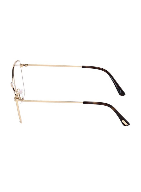 Tom Ford Full-Rim Butterfly Gold Eyeglasses Frame for Women, TF5518, 57/13/140