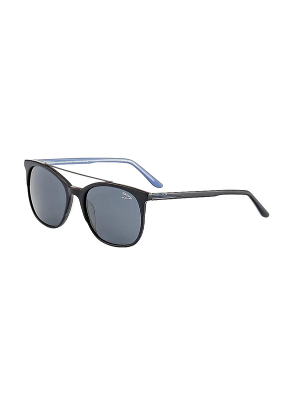 

Jaguar Full Rim Pilot Black Sunglasses for Men, Grey Lens, 37251, 55/19/145