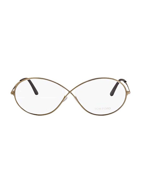 Tom Ford Full-Rim Oval Gold Eyeglasses Frame for Women, TF5517, 58/11/140