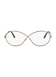 Tom Ford Full-Rim Oval Gold Eyeglasses Frame for Women, TF5517, 58/11/140