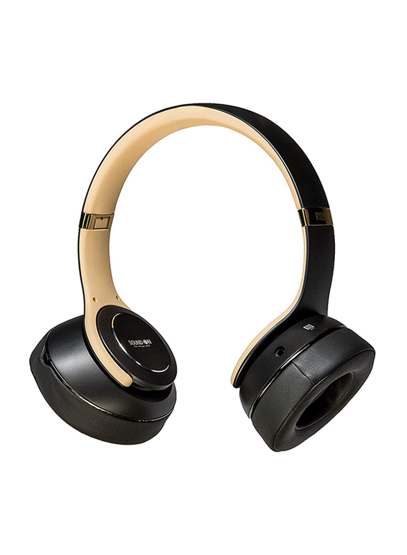 Sound On R109 Wired/Wireless Over-Ear Headphone with Mic, Black