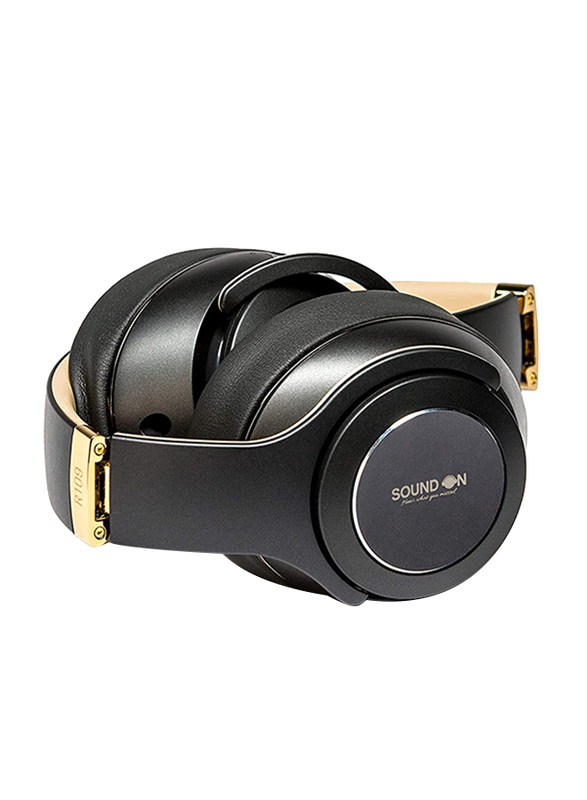 Sound On R109 Wired/Wireless Over-Ear Headphone with Mic, Black