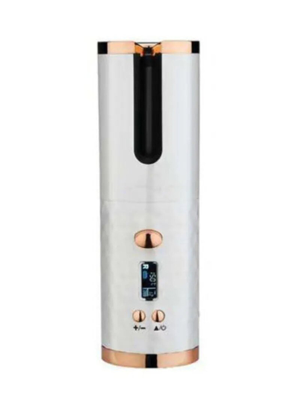 

Prime Rechargeable Mini Hair Curler, White/Rose Grey