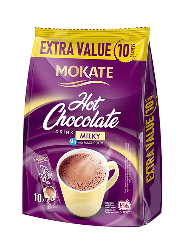 

Mokate Milky Hot Chocolate Drink, 10 x 18g