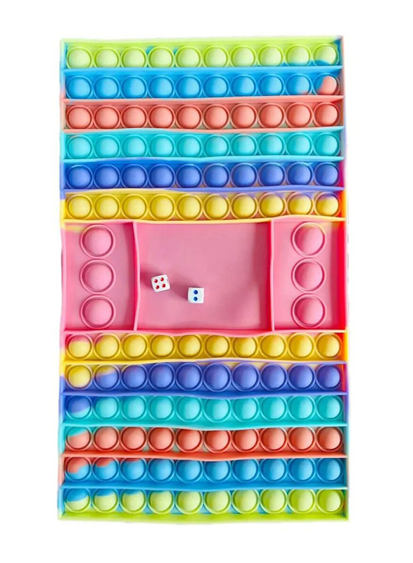 

Prime Stress-Relieve Push Pop Bubble Sensory Fidget Toy with Random Dice, Ages 2+, Multicolour