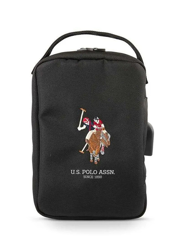 

U.S polo Assn U.S.Polo Assn. Nylon Tablet Bag for Electronic Accessories, Black