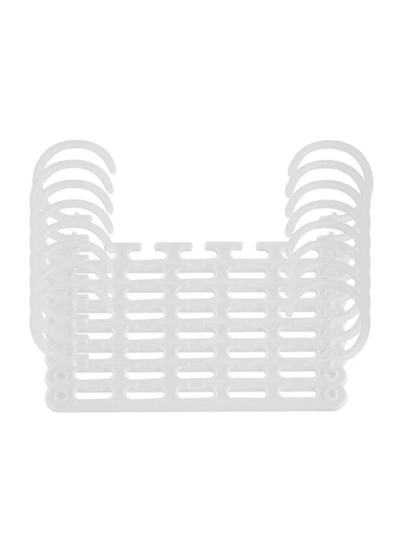 

8-Piece Compact Clothes Hanger Organizer, White