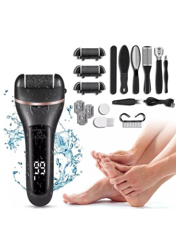 

Prime Electric Callus Remover for Feet with Rechargeable Waterproof 22-in-1 Professional Pedicure Kit