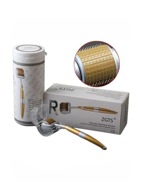 

ZGTS Titanium Series Micro Needle Derma Roller, Silver/Gold, 0.75mm