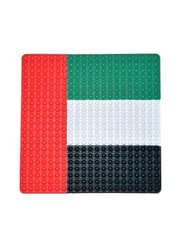 

Prime Stress-Relieve Push Pop It Jumbo UAE Flag Fidget Toy, Ages 3+, Multicolour