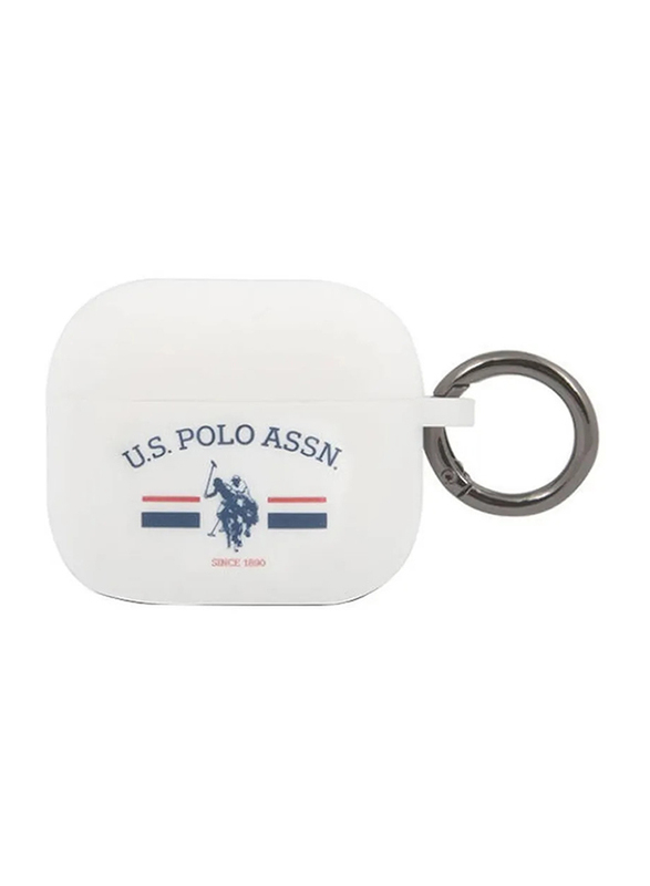 

U.S.Polo Assn. Silicone Horses Flag Case for Airpods 3, White