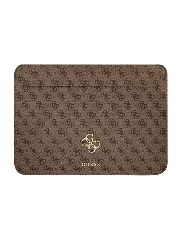

Guess 13-inch 4G Big Logo Elegant Notebook Sleeve Bag, Brown