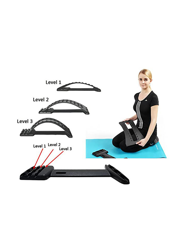 Plastic Back Massage Magic Stretcher, Black