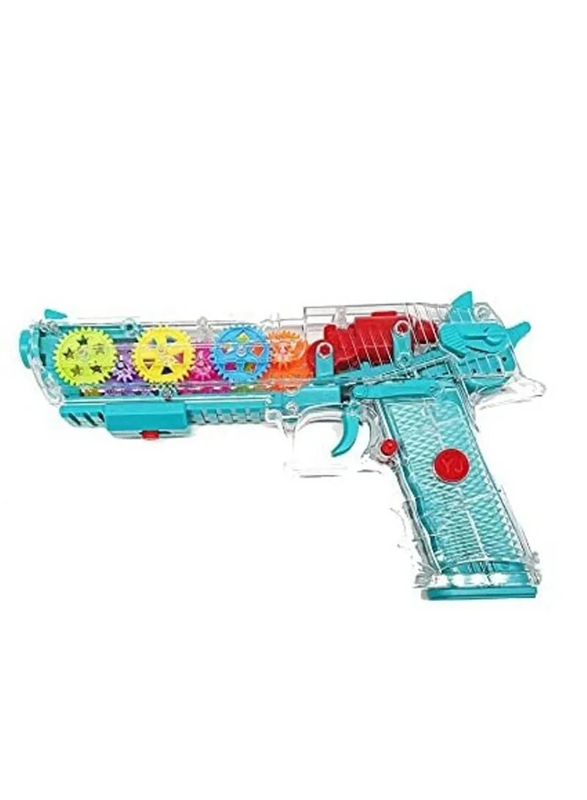 

Prime Battery Operated Gear Gun Toy with Light & Sound, Ages 3+, Multicolour