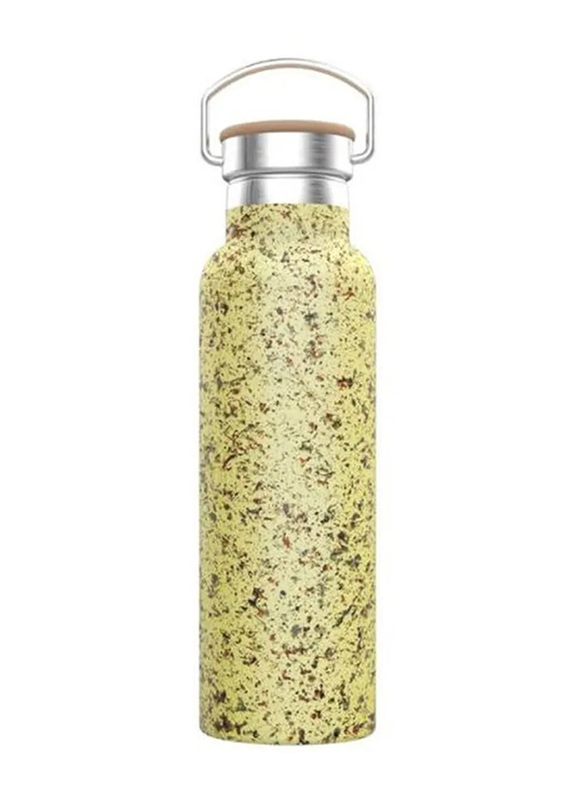 

Green Lion Green 600ml Stainless Steel Portable Water Bottle with Handle, Lemon Yellow
