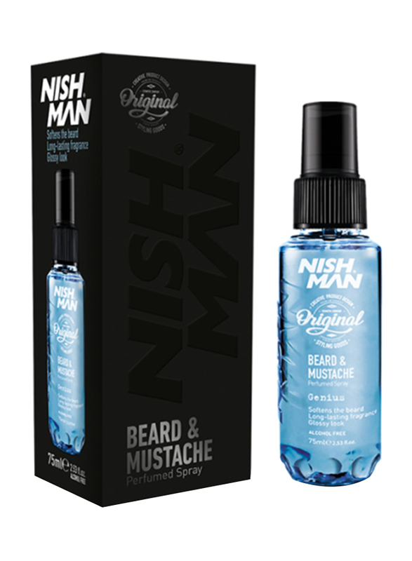 

Nish Man Genius Beard & Mustache Perfumed Spray, 75ml