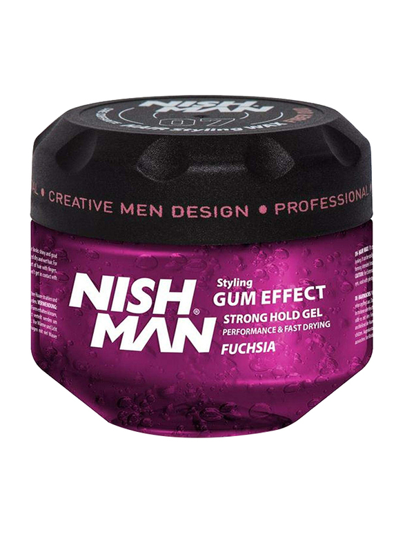 

Nish Man Gum Effect Fuchsia Hair Styling Gel for All Hair Types, 300ml