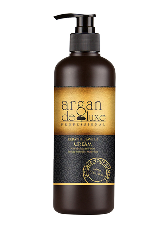 

Argan Deluxe Keratin Leave-In Cream for Damaged Hair, 240ml