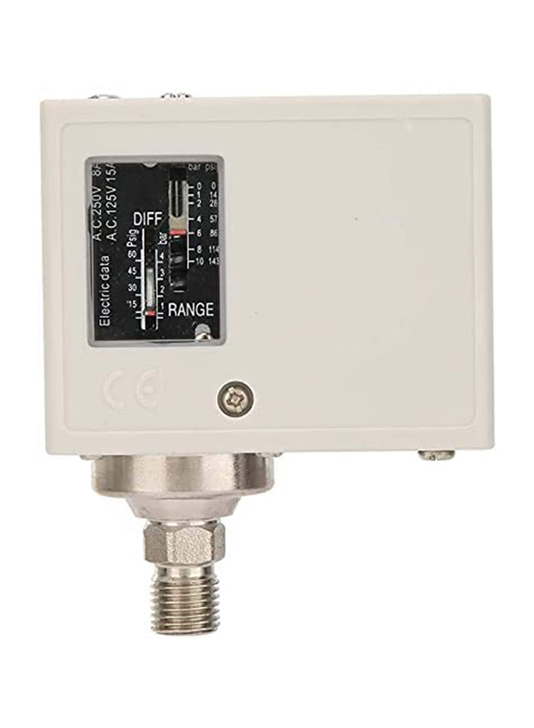 Ultra Tec Water Treatment LLC Anti-Corrosion Electronic Pressure Controller Air Compressor Pump Switch, White