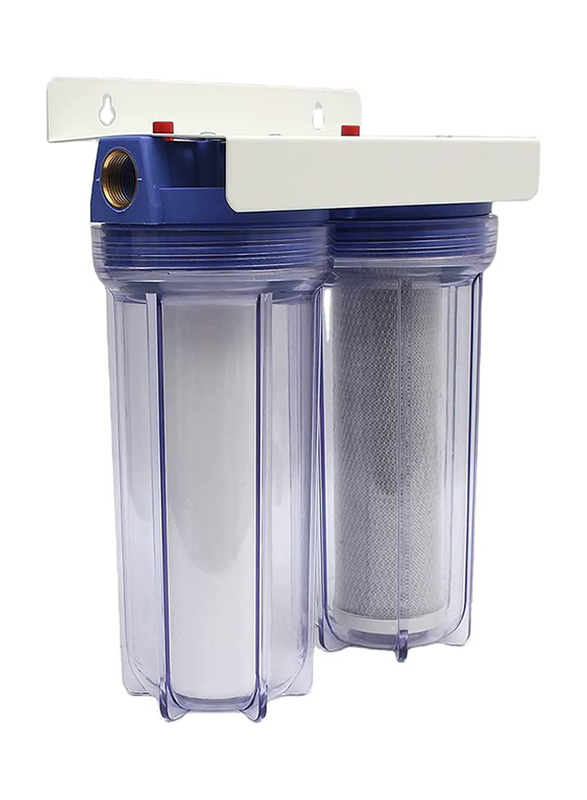 Three Stage Water Purification Filter, Clear/Blue