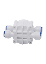 Digiten Self Shut Off Valve with Corrosion Quick Connect Fittings, White